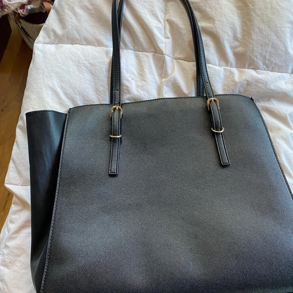 COPY - Large Black Leather Purse by Street Level - Picture 3 of 5
